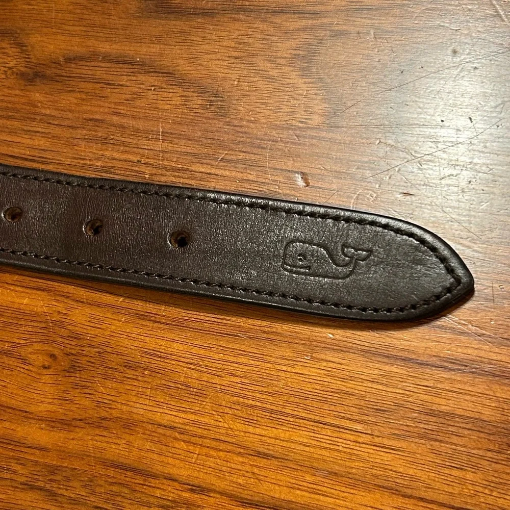 Vineyard Vines Whale Canvas Club Belt Size 30